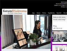 Tablet Screenshot of forumfrisorerna.se
